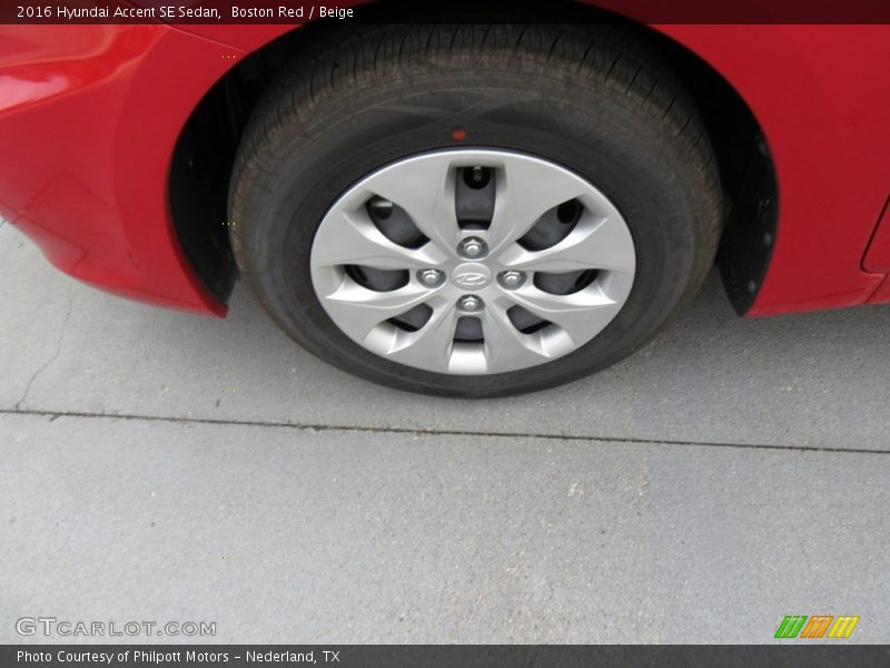 Boston Red / Beige 2016 Hyundai Accent SE Sedan