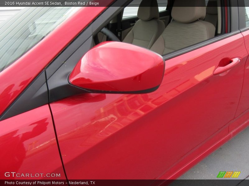 Boston Red / Beige 2016 Hyundai Accent SE Sedan