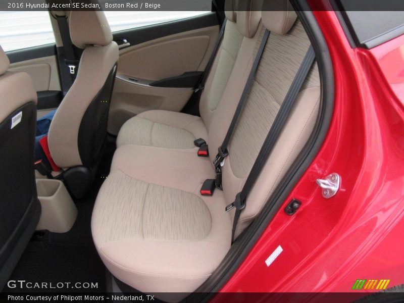 Boston Red / Beige 2016 Hyundai Accent SE Sedan