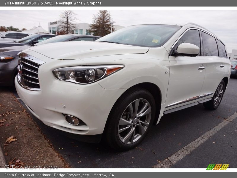 Moonlight White / Graphite 2014 Infiniti QX60 3.5 AWD