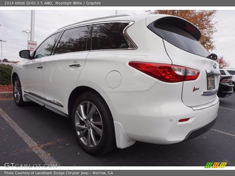Moonlight White / Graphite 2014 Infiniti QX60 3.5 AWD