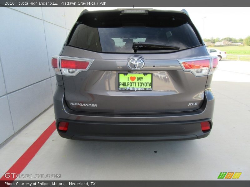 Predawn Gray Mica / Ash 2016 Toyota Highlander XLE