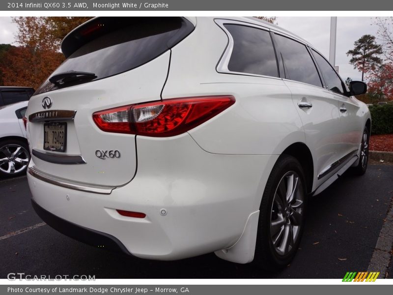 Moonlight White / Graphite 2014 Infiniti QX60 3.5 AWD