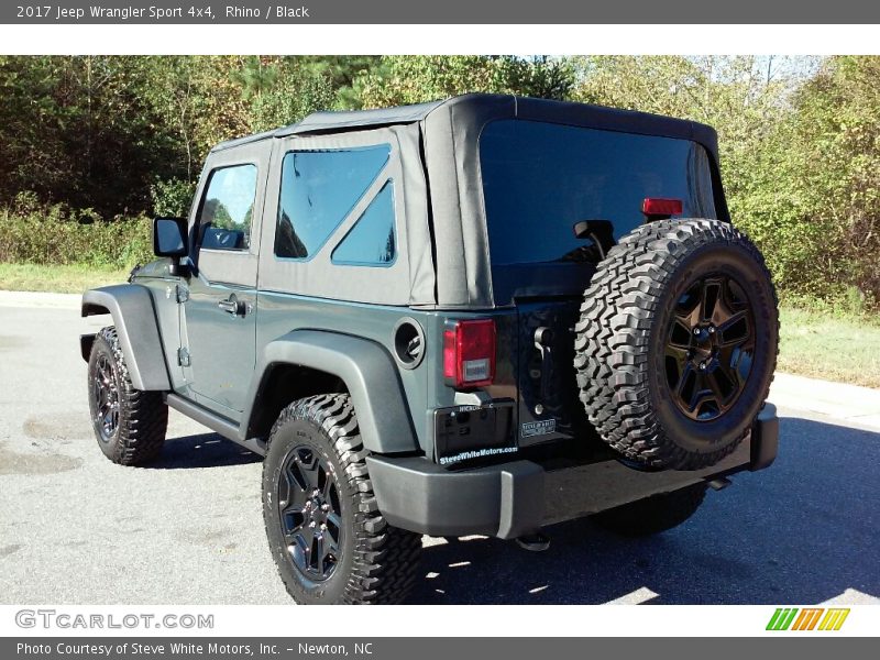 Rhino / Black 2017 Jeep Wrangler Sport 4x4