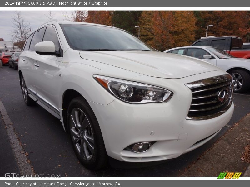 Moonlight White / Graphite 2014 Infiniti QX60 3.5 AWD