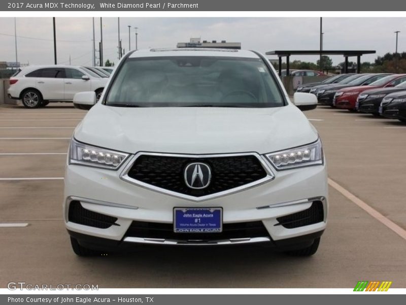 White Diamond Pearl / Parchment 2017 Acura MDX Technology
