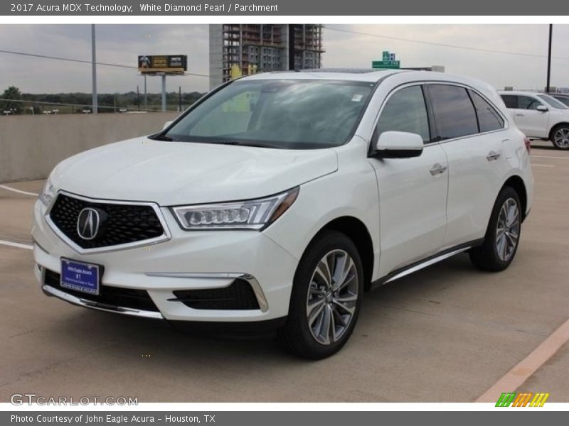 White Diamond Pearl / Parchment 2017 Acura MDX Technology