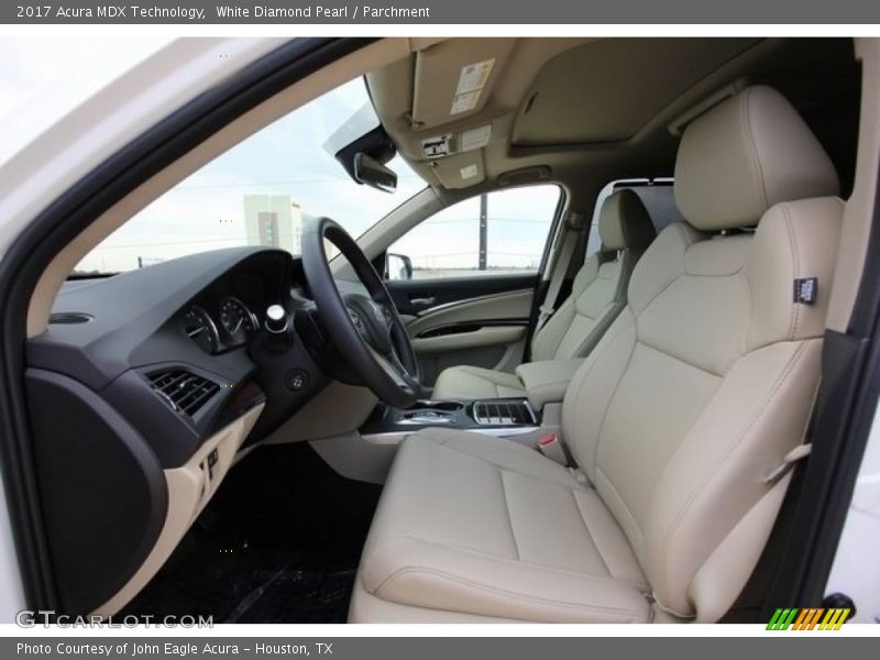 Front Seat of 2017 MDX Technology