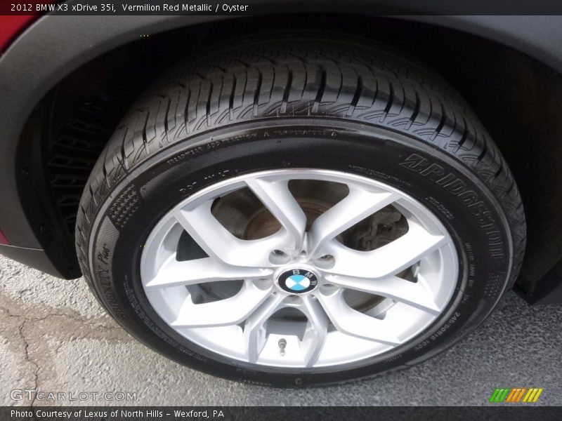 Vermilion Red Metallic / Oyster 2012 BMW X3 xDrive 35i