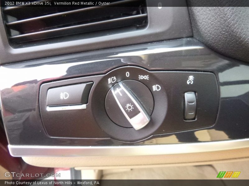 Vermilion Red Metallic / Oyster 2012 BMW X3 xDrive 35i