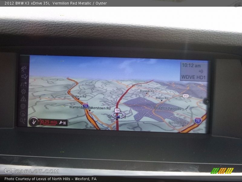 Vermilion Red Metallic / Oyster 2012 BMW X3 xDrive 35i