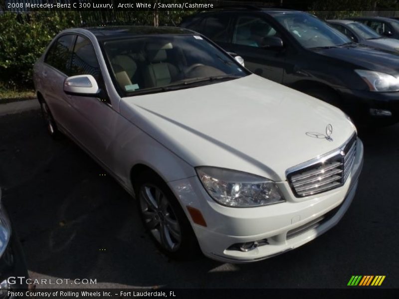 Arctic White / Savanna/Cashmere 2008 Mercedes-Benz C 300 Luxury