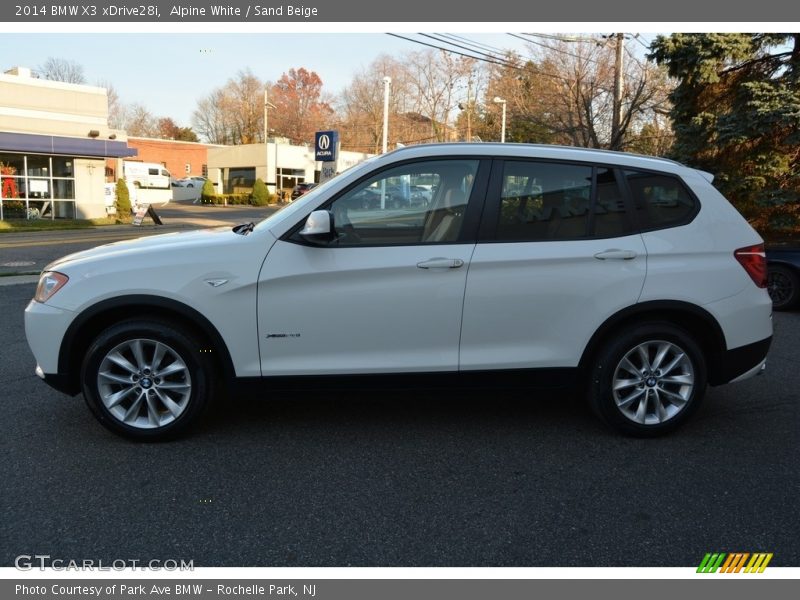 Alpine White / Sand Beige 2014 BMW X3 xDrive28i
