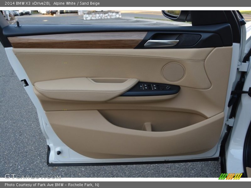 Alpine White / Sand Beige 2014 BMW X3 xDrive28i