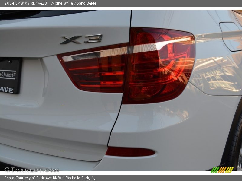 Alpine White / Sand Beige 2014 BMW X3 xDrive28i