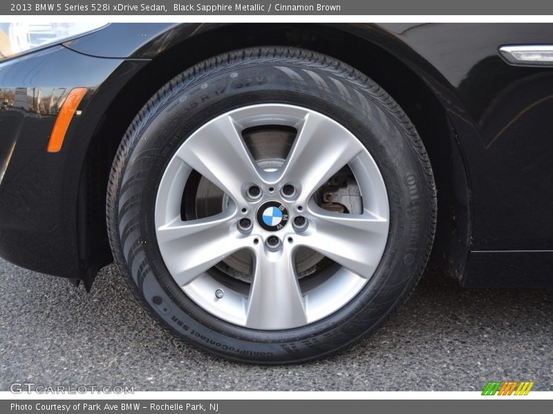 Black Sapphire Metallic / Cinnamon Brown 2013 BMW 5 Series 528i xDrive Sedan