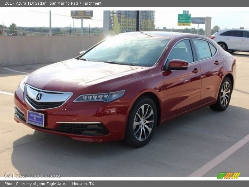 San Marino Red / Parchment 2017 Acura TLX Sedan