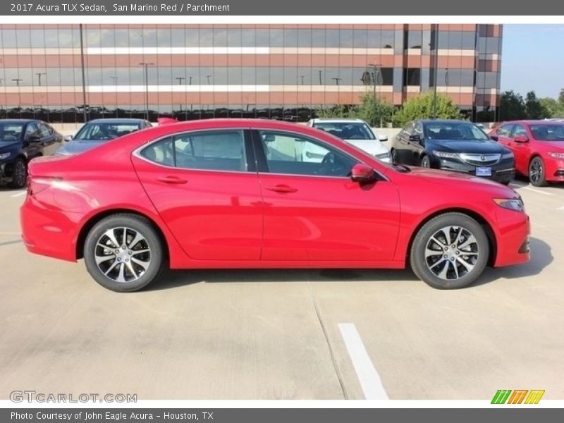 San Marino Red / Parchment 2017 Acura TLX Sedan