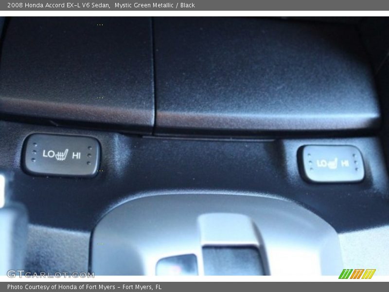 Mystic Green Metallic / Black 2008 Honda Accord EX-L V6 Sedan