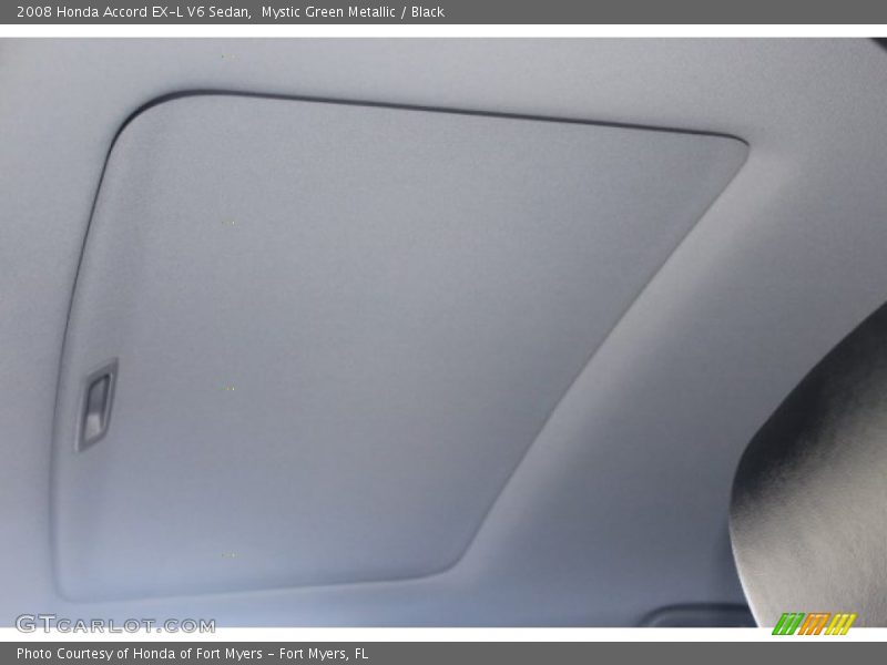 Mystic Green Metallic / Black 2008 Honda Accord EX-L V6 Sedan