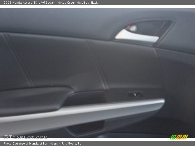 Mystic Green Metallic / Black 2008 Honda Accord EX-L V6 Sedan