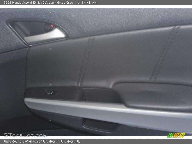 Mystic Green Metallic / Black 2008 Honda Accord EX-L V6 Sedan