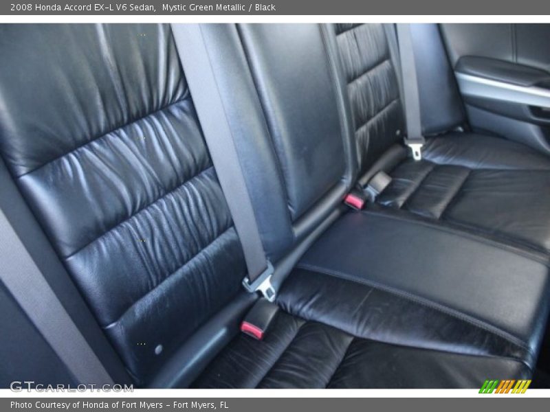 Mystic Green Metallic / Black 2008 Honda Accord EX-L V6 Sedan