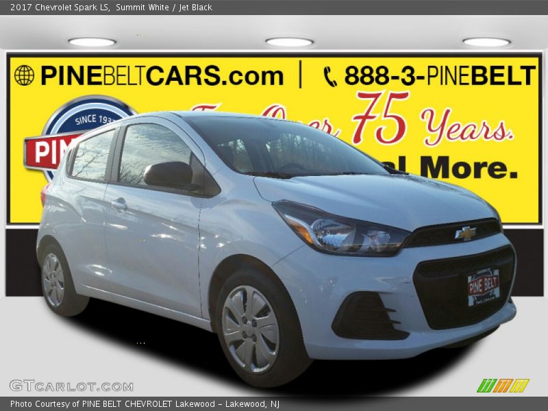 Summit White / Jet Black 2017 Chevrolet Spark LS