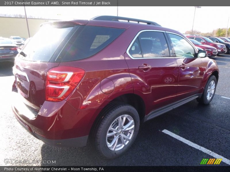 Siren Red Tintcoat / Jet Black 2017 Chevrolet Equinox LT AWD