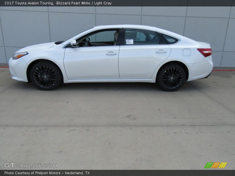 Blizzard Pearl White / Light Gray 2017 Toyota Avalon Touring