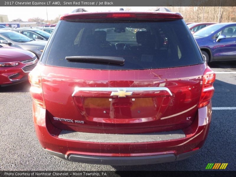 Siren Red Tintcoat / Jet Black 2017 Chevrolet Equinox LT AWD