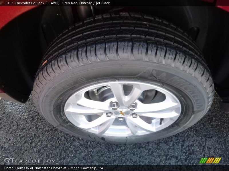 Siren Red Tintcoat / Jet Black 2017 Chevrolet Equinox LT AWD