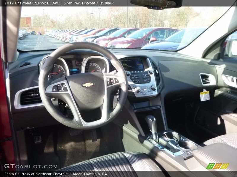 Siren Red Tintcoat / Jet Black 2017 Chevrolet Equinox LT AWD