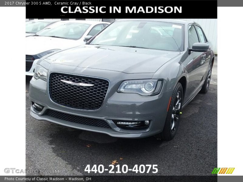 Ceramic Gray / Black 2017 Chrysler 300 S AWD