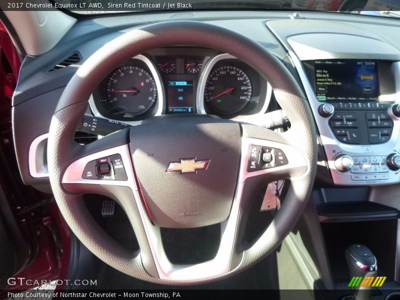 Siren Red Tintcoat / Jet Black 2017 Chevrolet Equinox LT AWD