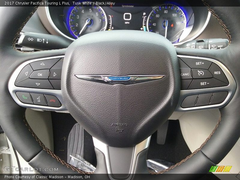 Tusk White / Black/Alloy 2017 Chrysler Pacifica Touring L Plus