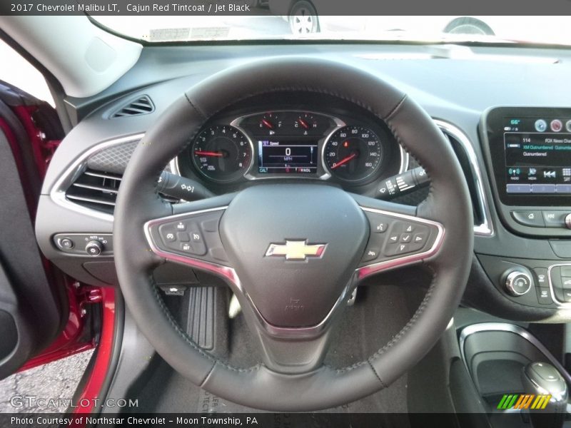 Cajun Red Tintcoat / Jet Black 2017 Chevrolet Malibu LT