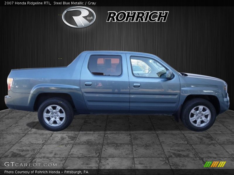 Steel Blue Metallic / Gray 2007 Honda Ridgeline RTL
