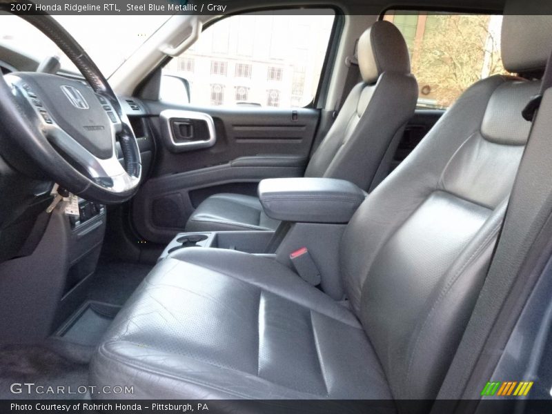 Steel Blue Metallic / Gray 2007 Honda Ridgeline RTL