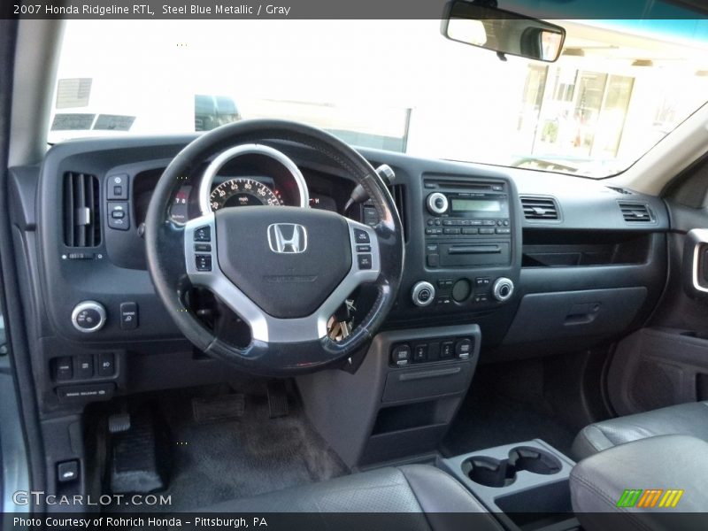 Steel Blue Metallic / Gray 2007 Honda Ridgeline RTL