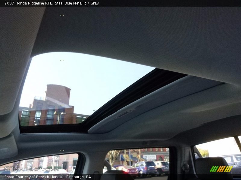 Steel Blue Metallic / Gray 2007 Honda Ridgeline RTL