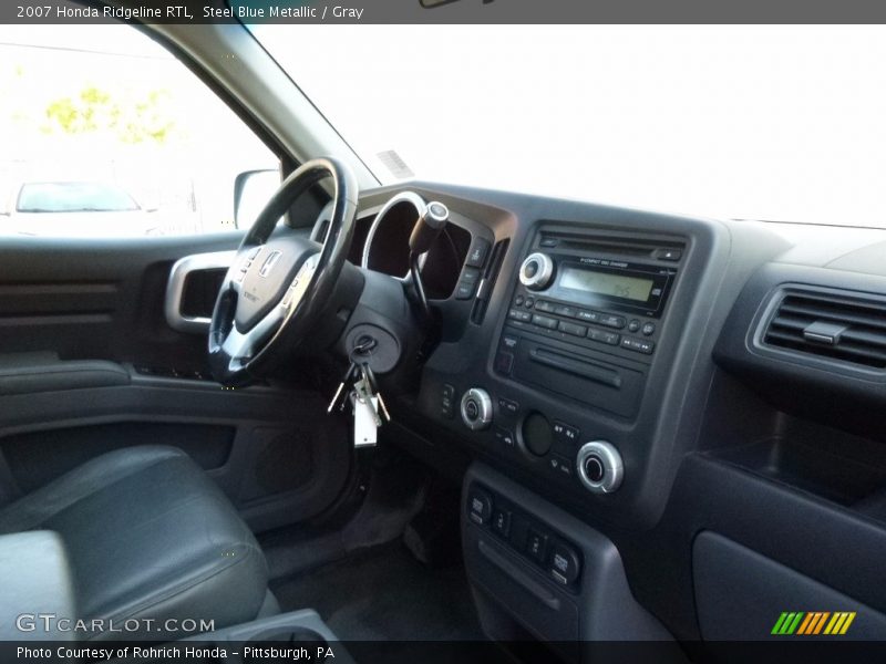 Steel Blue Metallic / Gray 2007 Honda Ridgeline RTL