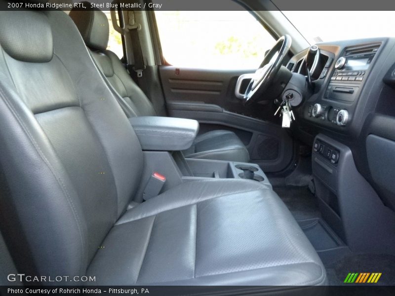 Steel Blue Metallic / Gray 2007 Honda Ridgeline RTL