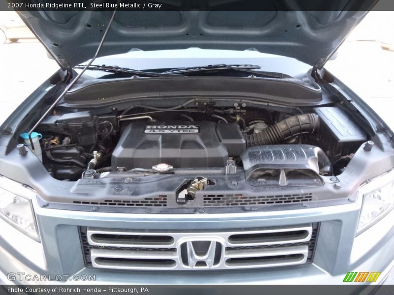 Steel Blue Metallic / Gray 2007 Honda Ridgeline RTL