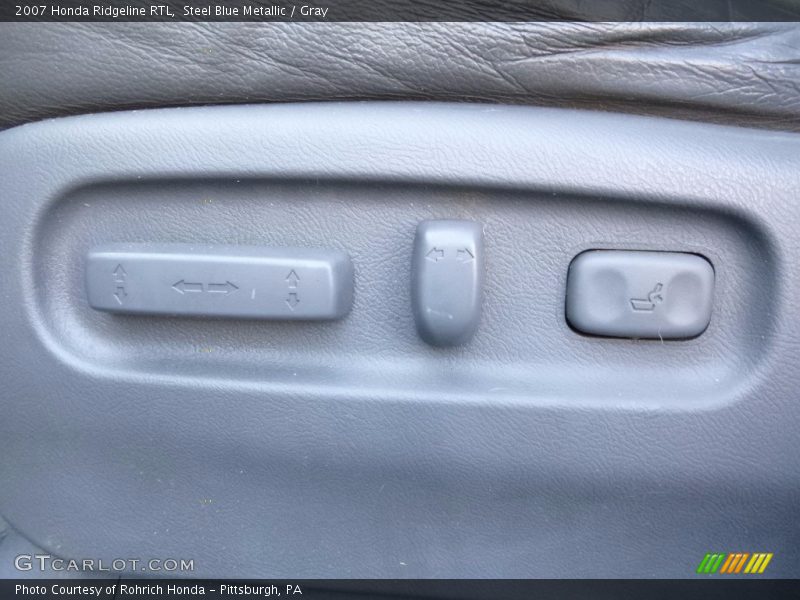 Steel Blue Metallic / Gray 2007 Honda Ridgeline RTL