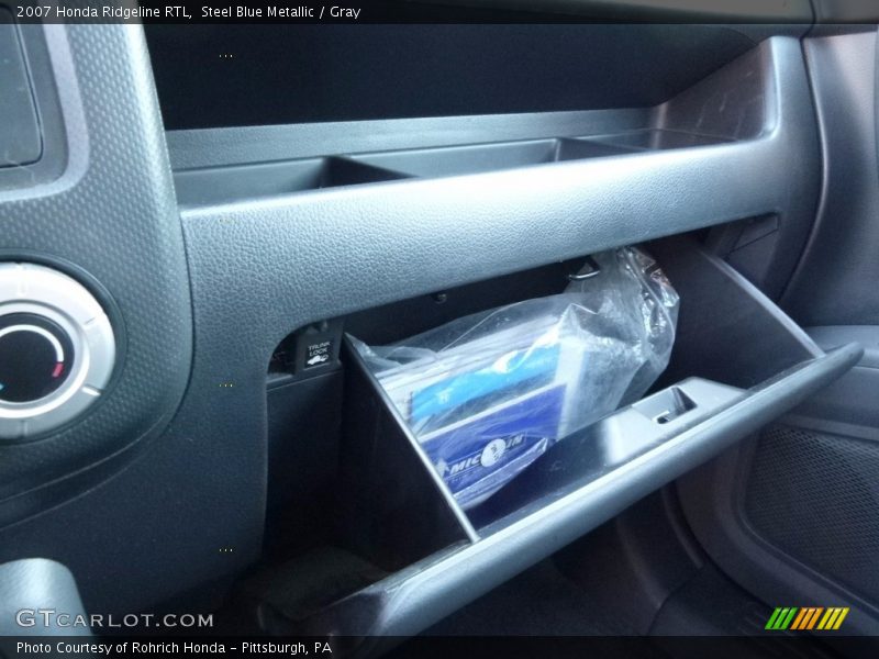 Steel Blue Metallic / Gray 2007 Honda Ridgeline RTL