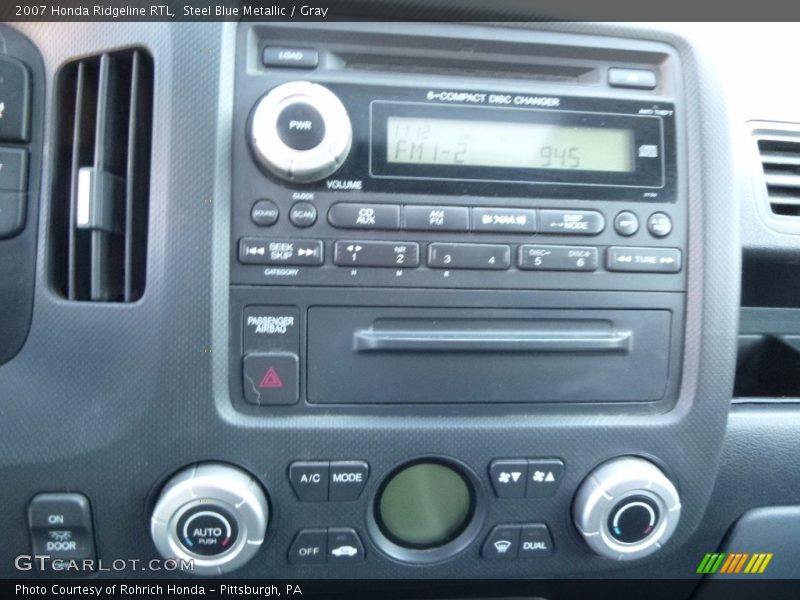 Steel Blue Metallic / Gray 2007 Honda Ridgeline RTL