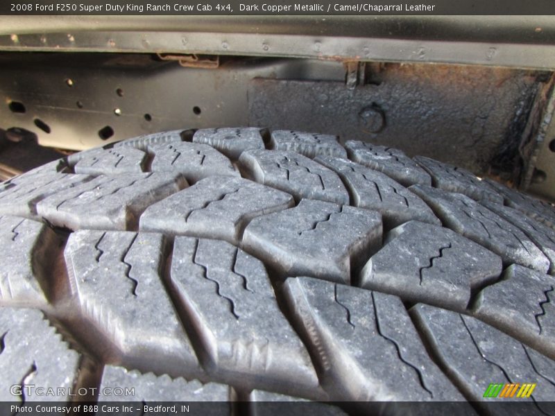Dark Copper Metallic / Camel/Chaparral Leather 2008 Ford F250 Super Duty King Ranch Crew Cab 4x4