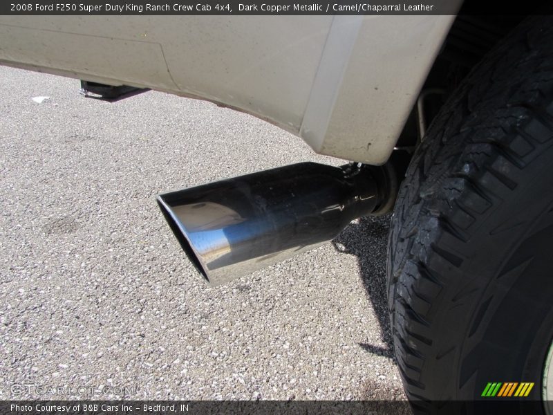 Dark Copper Metallic / Camel/Chaparral Leather 2008 Ford F250 Super Duty King Ranch Crew Cab 4x4