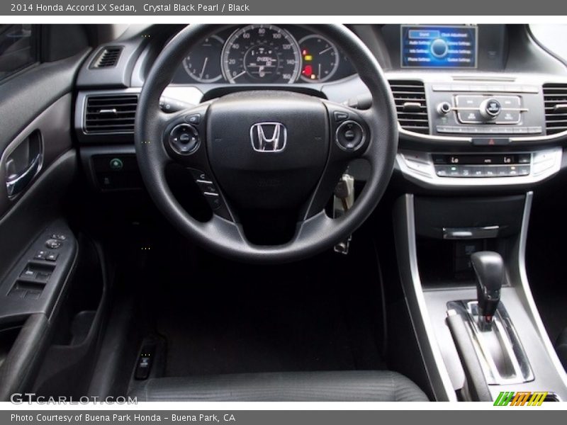 Crystal Black Pearl / Black 2014 Honda Accord LX Sedan
